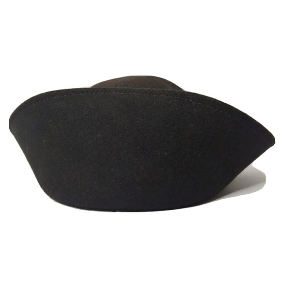 Vintage Bollman Hat Co Doeskin Youth Felted Wool Hat Black Kids READ - Picture 1 of 9